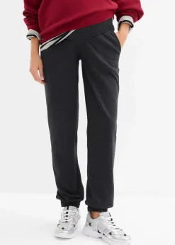 Damen bonprix Umstandsmode|Umstands-Jogginghose mit Bequembund aus weichem Baumwoll-Mix