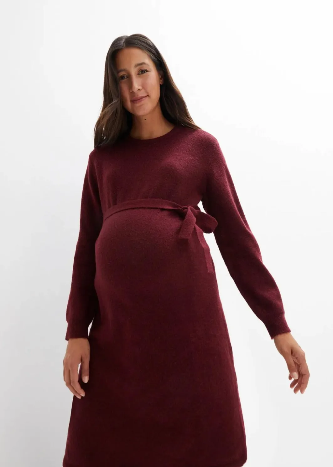 Outlet Umstandskleid aus flauschigem Strick Damen Umstandsmode|Bekleidung·Blazer
