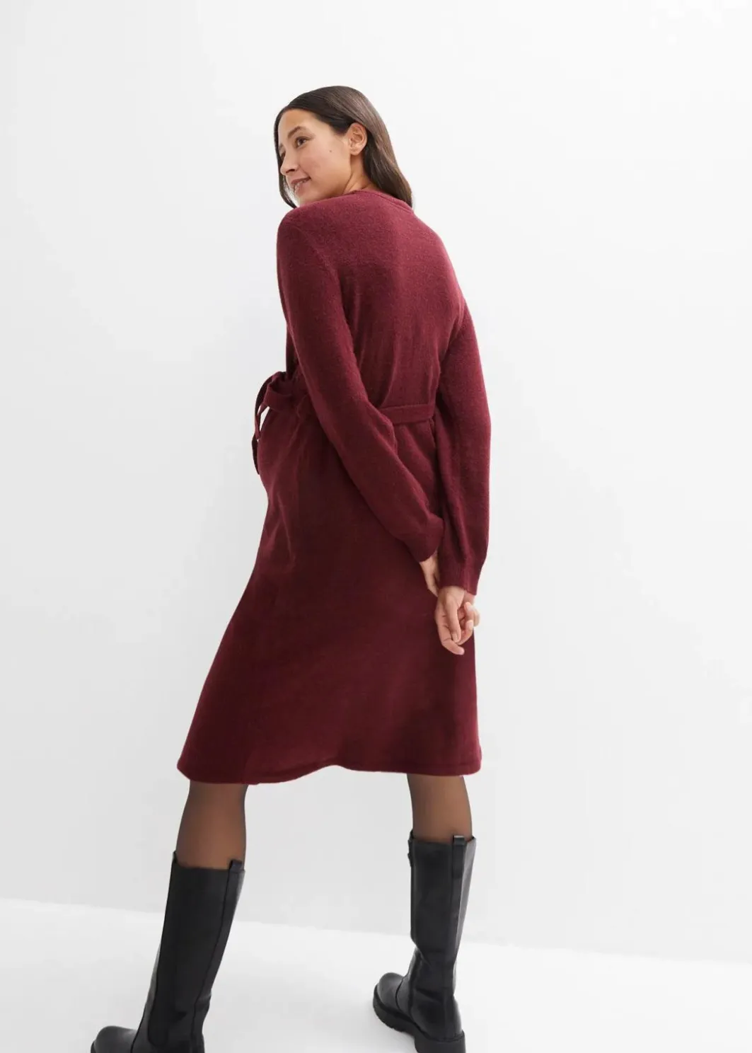 Outlet Umstandskleid aus flauschigem Strick Damen Umstandsmode|Bekleidung·Blazer