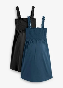 Outlet Umstandskleider aus Bio-Baumwolle (2er Pack) Damen Umstandsmode|Nachhaltigere Materialien