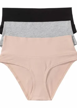 Damen bonprix Wäsche·Still- & Umstandswäsche|Wäsche·Baumwollunterwäsche|Umstandspanty mit Bio-Baumwolle (3er Pack)