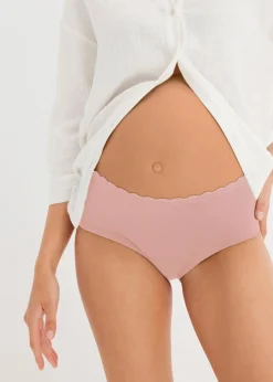 Damen bonprix Wäsche·Still- & Umstandswäsche|Wäsche·Baumwollunterwäsche|Umstandspanty mit Bio-Baumwolle und Spitze (3er Pack)