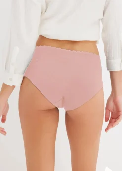 Damen bonprix Wäsche·Still- & Umstandswäsche|Wäsche·Baumwollunterwäsche|Umstandspanty mit Bio-Baumwolle und Spitze (3er Pack)