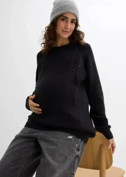 Damen bonprix Bekleidung·Blazer|Umstandsmode|Umstandspullover mit diskreter Stillfunktion