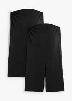 Clearance Umstands-Radlerhose aus Bio-Baumwolle (2er Pack) Damen Nachhaltigere Materialien|Umstandsmode