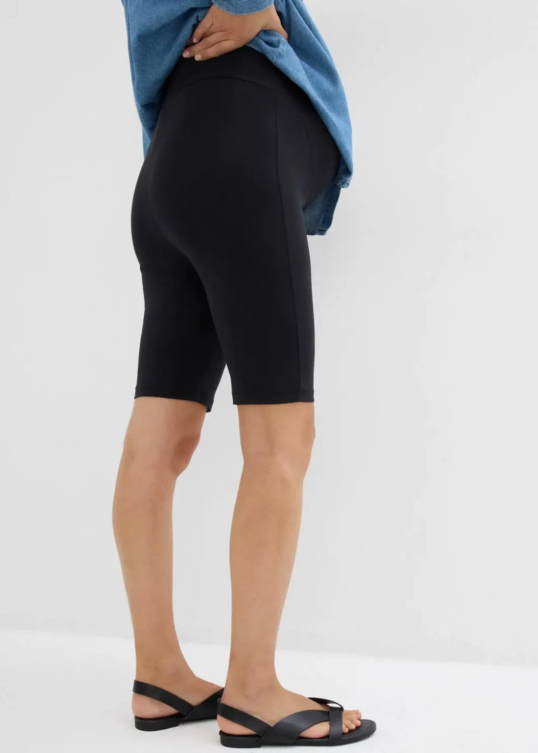 Clearance Umstands-Radlerhose aus Bio-Baumwolle (2er Pack) Damen Nachhaltigere Materialien|Umstandsmode