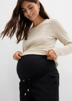 Damen bonprix Umstandsmode|Umstands-Schlupfhose mit elastischem Bund aus Punto di Roma