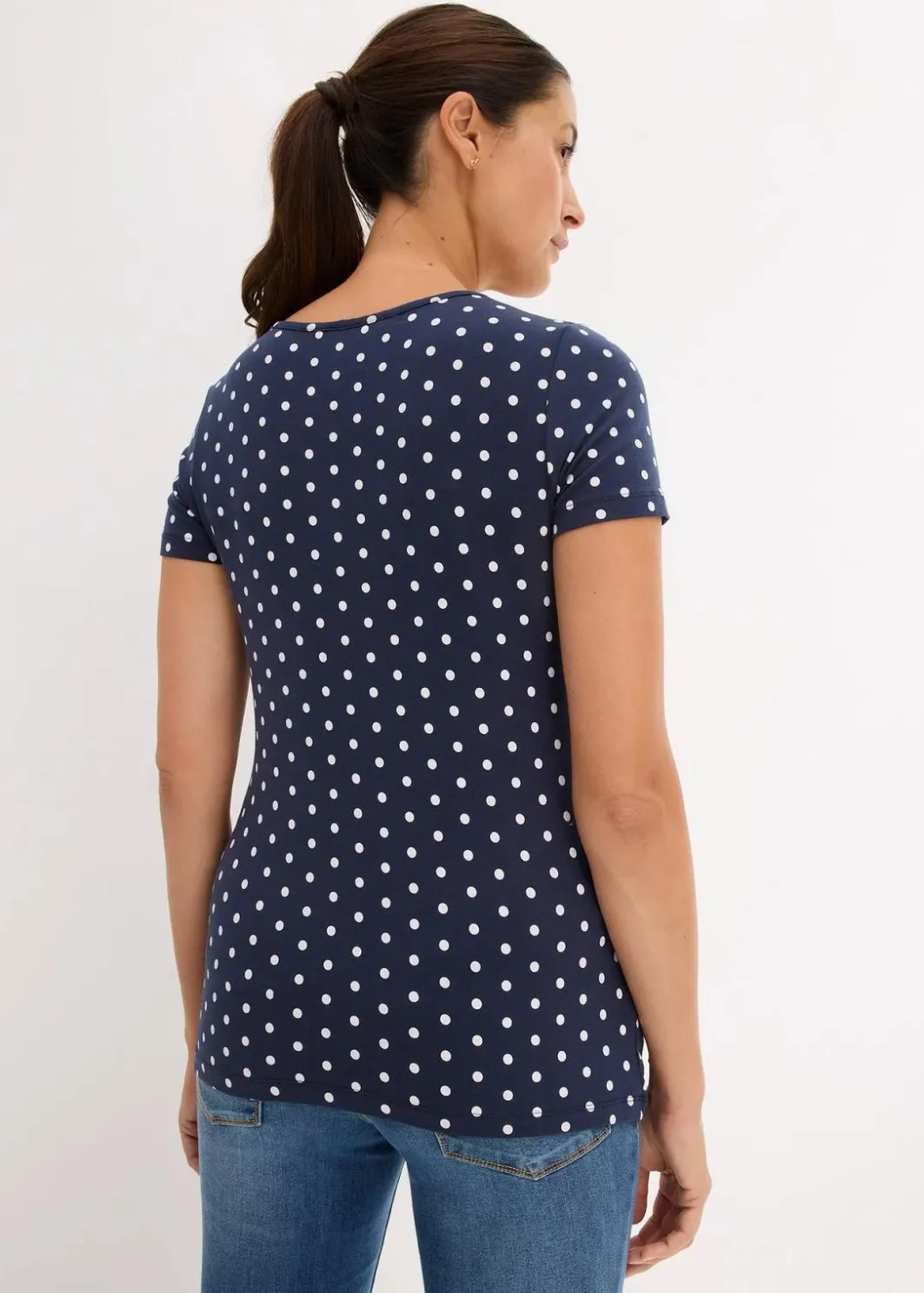 Damen bonprix Nachhaltigere Materialien|Umstandsmode|Umstandsshirts aus Bio-Baumwolle (2er-Pack)