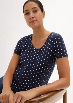 Damen bonprix Nachhaltigere Materialien|Umstandsmode|Umstandsshirts aus Bio-Baumwolle (2er-Pack)