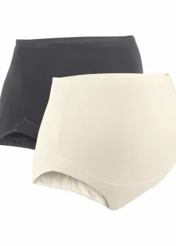 Sale Umstandsslip mit Bio-Baumwolle (2er Pack) Damen Umstandsmode|Nachhaltigere Materialien