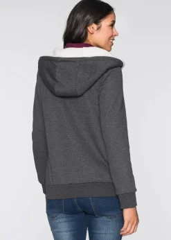 Outlet Umstands-Sweatjacke mit Baby-Einsatz und flauschiger Innenseite Damen Bekleidung·Blazer|Umstandsmode