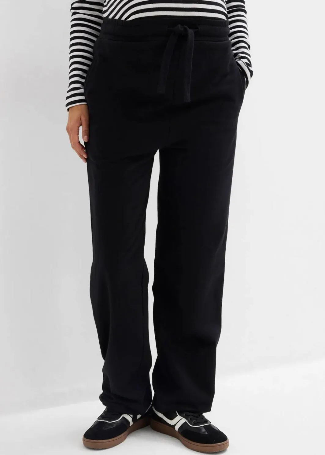 Damen bonprix Bekleidung·Blazer|Nachhaltigere Materialien|Umstandsweathose mit verstellbarer Saumweite aus reiner Bio-Baumwolle