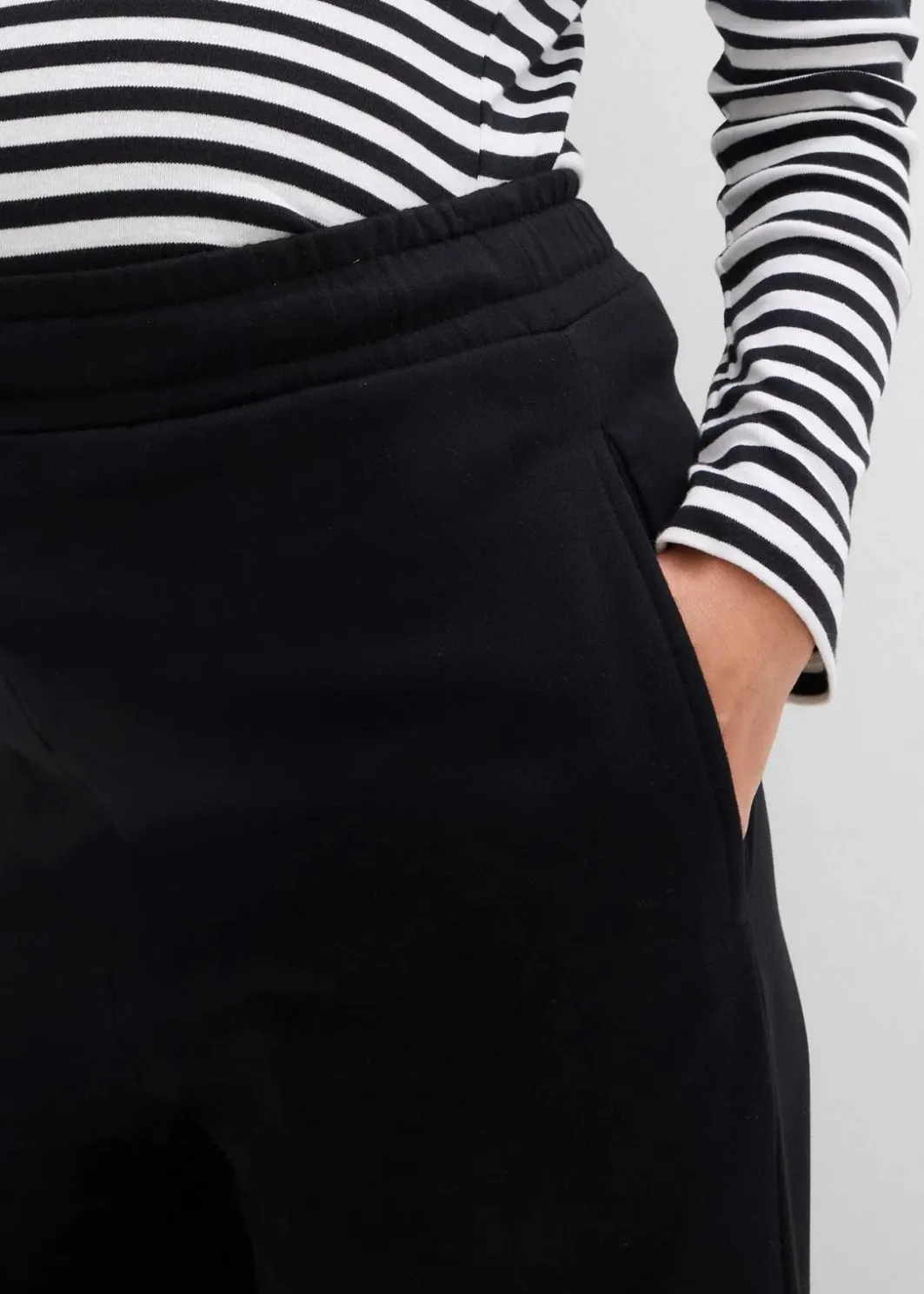 Damen bonprix Bekleidung·Blazer|Nachhaltigere Materialien|Umstandsweathose mit verstellbarer Saumweite aus reiner Bio-Baumwolle