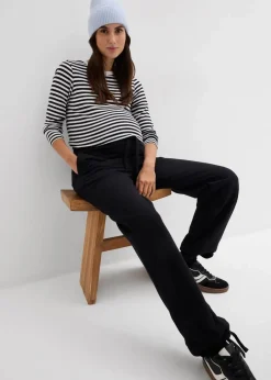 Damen bonprix Bekleidung·Blazer|Nachhaltigere Materialien|Umstandsweathose mit verstellbarer Saumweite aus reiner Bio-Baumwolle