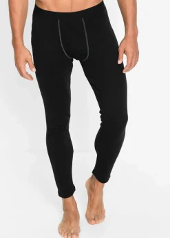Discount Unterhose aus gerippter Baumwolle mit langem Bein Herren Pyjamas|Boxershorts