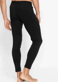 Discount Unterhose aus gerippter Baumwolle mit langem Bein Herren Pyjamas|Boxershorts