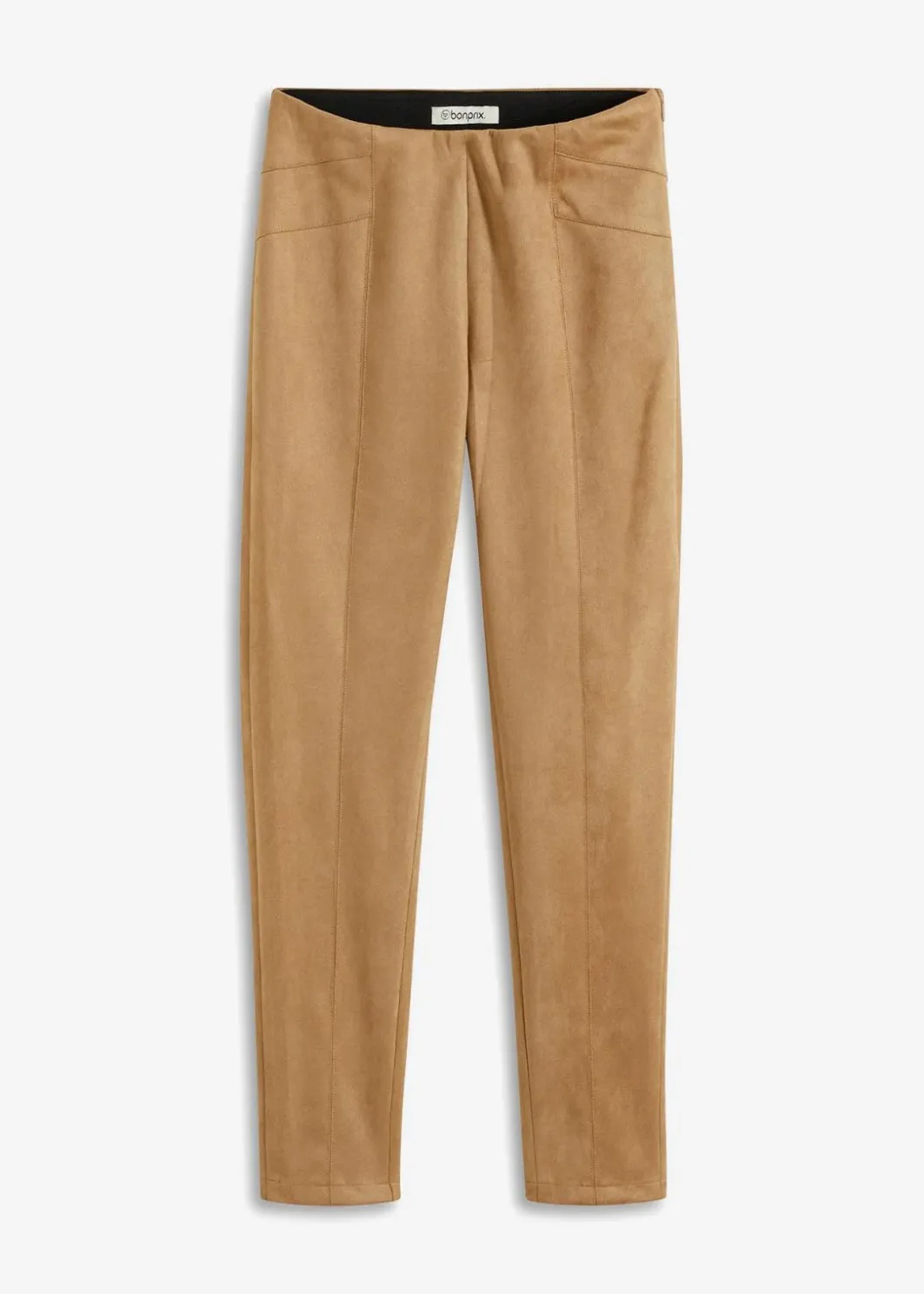 Damen bonprix Bekleidung·Kleider|Hosen|Velourlederimitat-Hose mit Bequembund