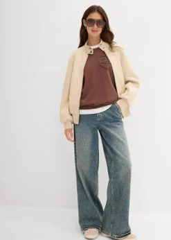 Velourslederimitat-Jacke Damen Jacken & Mäntel