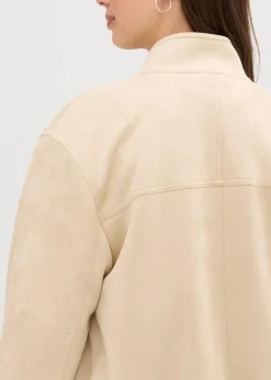 Velourslederimitat-Jacke Damen Jacken & Mäntel