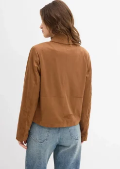 Online Velourslederimitat-Jacke Damen Bekleidung·Hosen|Jacken & Mäntel