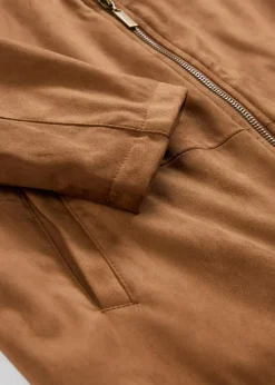 Online Velourslederimitat-Jacke Damen Bekleidung·Hosen|Jacken & Mäntel