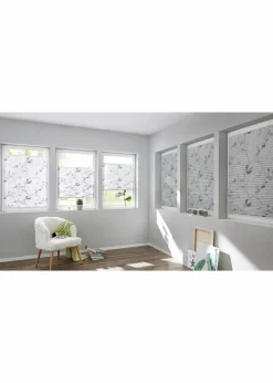 bonprix Fensterverdunkelung|Fensterverdunkelung|Verdunkelungsplissee mit Blumenranken