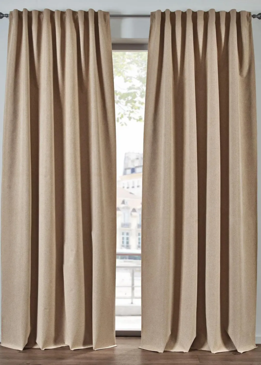 bonprix Vorhänge|Fensterverdunkelung|Verdunkelungsvorhang mit beschichteter Rückseite, auch in extralang (1er Pack)