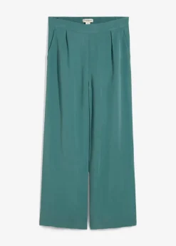 Outlet Verkürzte Hose aus weichem Viskose-Mix Damen Hosen|Bekleidung·Kleider