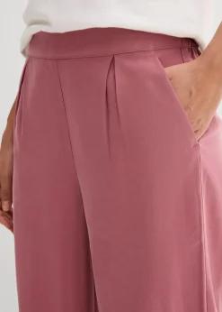 New Verkürzte Hose aus weichem Viskose-Mix Damen Bekleidung·Kleider|Hosen