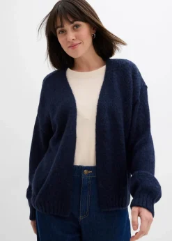 Damen bonprix Pullover & Strickjacken|Bekleidung·Jeans|Verkürzte Oversize Grobstrickjacke