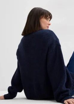 Damen bonprix Pullover & Strickjacken|Bekleidung·Jeans|Verkürzte Oversize Grobstrickjacke