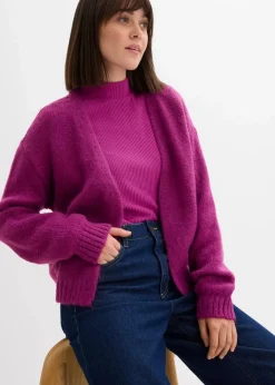 Damen bonprix Bekleidung·Umstandsmode|Strickmode|Verkürzte Oversize Grobstrickjacke