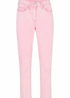 Clearance Verkürzte Twill-Hose im Used-Look Damen Hosen|Bekleidung·Kleider