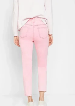 Clearance Verkürzte Twill-Hose im Used-Look Damen Hosen|Bekleidung·Kleider