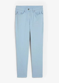 Damen bonprix Hosen|Bekleidung·Kleider|Verkürzte Twill-Hose im Used-Look