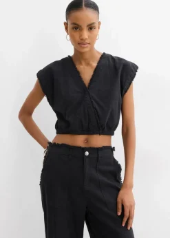 Damen bonprix Blusen & Tuniken|Shirts & Tops|Verkürztes Blusentop