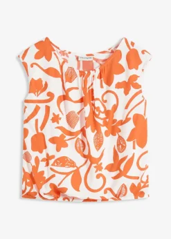 Damen bonprix Bekleidung·Jacken & Mäntel|Blusen & Tuniken|verkürztes Blusentop aus fließender Viskose