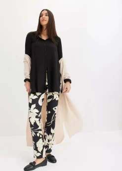 New Viskose Longbluse Damen Bekleidung·Jacken & Mäntel|Nachhaltigere Materialien