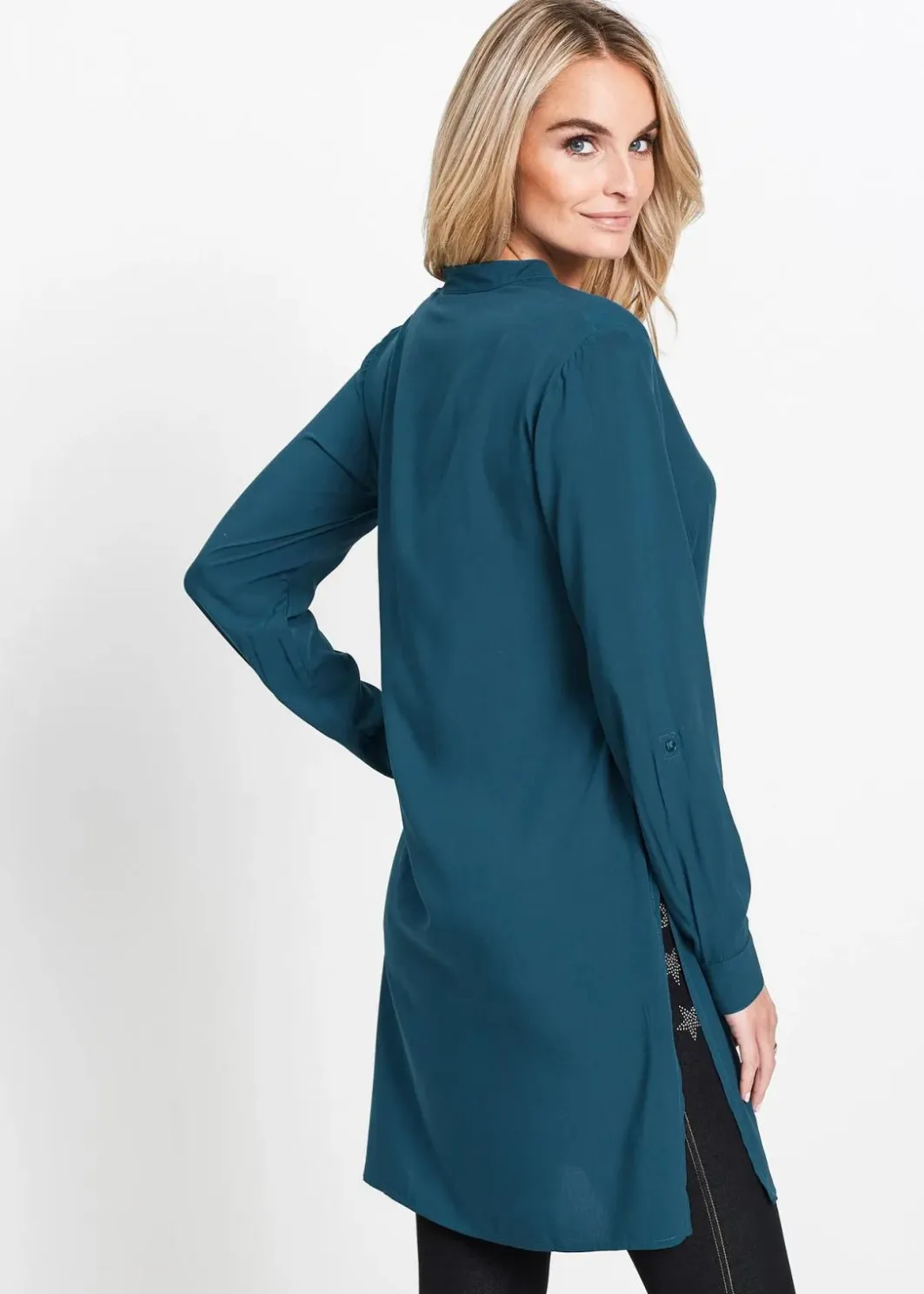 Viskose Longbluse Damen Blusen & Tuniken|Nachhaltigere Materialien