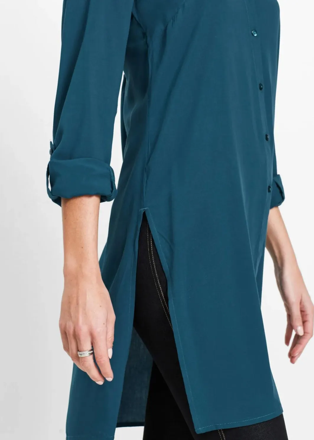 Viskose Longbluse Damen Blusen & Tuniken|Nachhaltigere Materialien