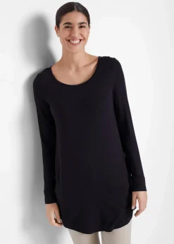 Damen bonprix Shirts & Tops|Viskose Longshirt, Langarm