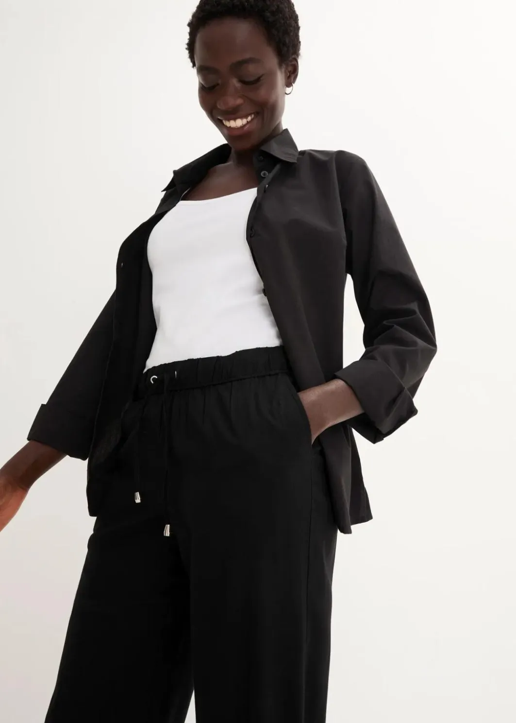 Damen bonprix Bekleidung·Kleider|Hosen|Viskose Schlupfhose