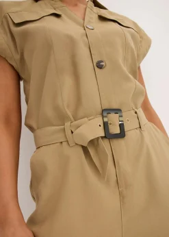 Viskose-Jumpsuit mit Bindeband Damen Bekleidung·Homewear|Jumpsuits