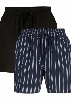 Discount Viskose-Shorts mit Bindegürtel (2er Pack) Damen Nachhaltigere Materialien|Hosen