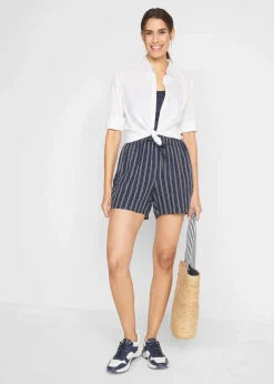 Discount Viskose-Shorts mit Bindegürtel (2er Pack) Damen Nachhaltigere Materialien|Hosen