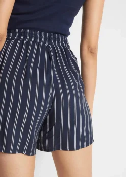 Discount Viskose-Shorts mit Bindegürtel (2er Pack) Damen Nachhaltigere Materialien|Hosen