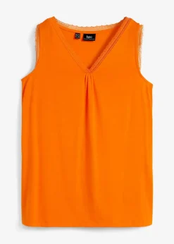 Hot Viskose-Top mit Spitze Damen Shirts & Tops