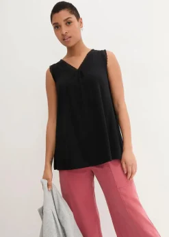 Discount Viskose-Top mit Spitze Damen Shirts & Tops