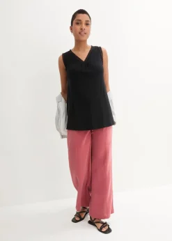 Discount Viskose-Top mit Spitze Damen Shirts & Tops