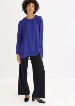 Damen bonprix Blusen & Tuniken|Bekleidung·Jacken & Mäntel|Vokuhila Long-Tunika